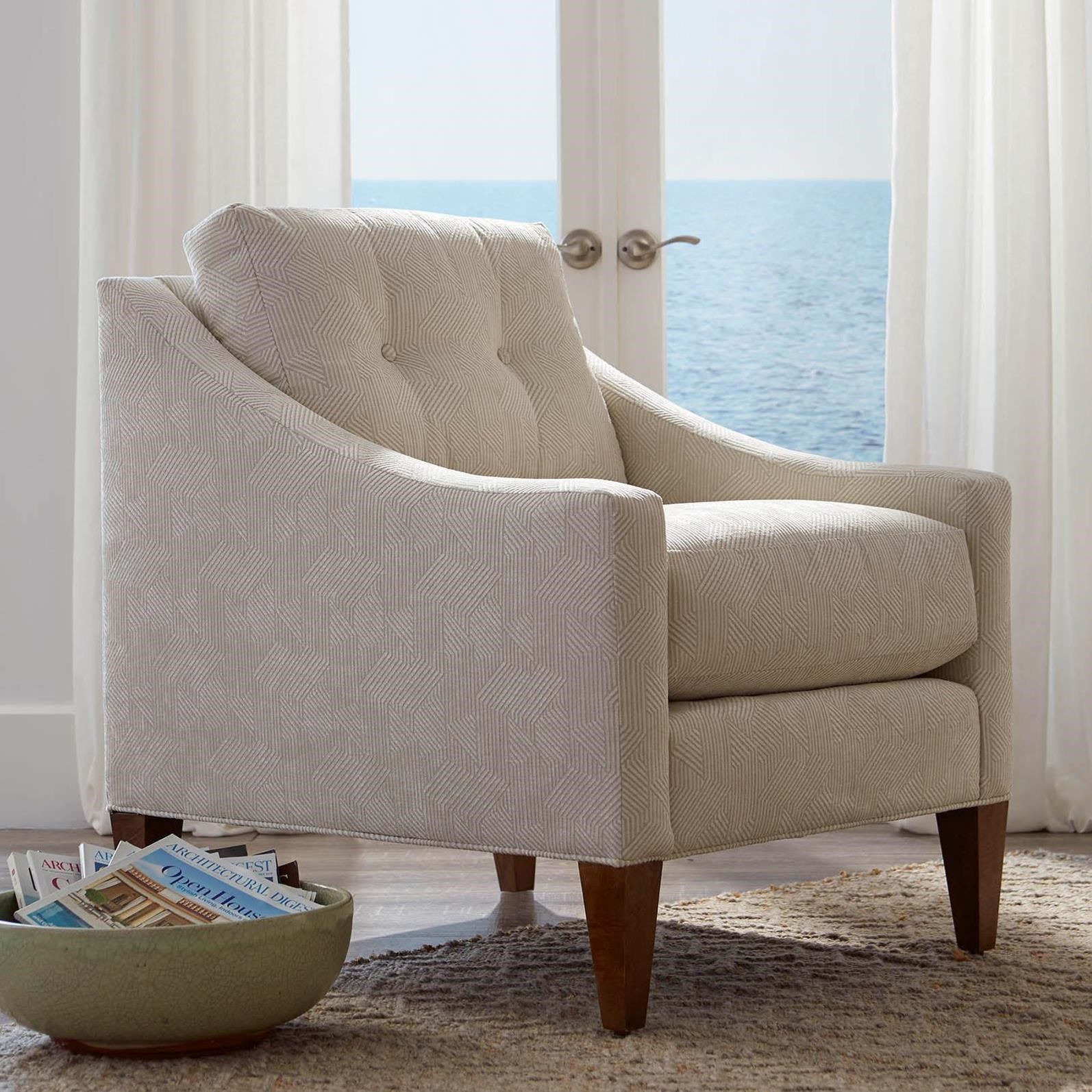 Rowe Chairs and Accents Tufted Pillow Back Chair | Belfort Furniture